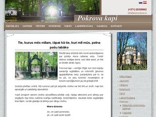 Pokrova kapi webpage