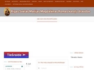 Rīgas Svētās Marijas Magdalēnas Romas katoļu baznīca Mājaslapa