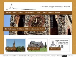 Cesvaines evaņģēliski luteriskā baznīca webpage