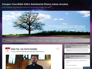 Kalupes Vissvētākā Altāra Sakramenta Romas katoļu baznīca webpage
