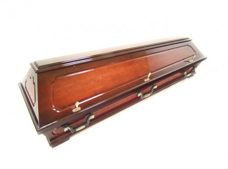 Dark brown sarcophagus- casket 