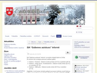Gulbenes autobuss SIA webpage
