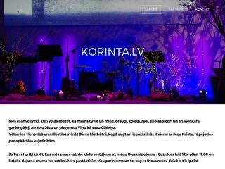 Korinta draudze webpage
