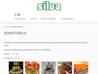 Bistro Silva webpage