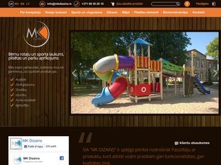 MK dizains webpage