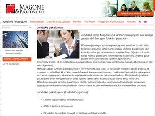 Juridiskā biroja Magone un Partneri Вебсайт