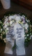 Похоронный венок с белыми цветами ALORA 