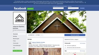 Jelgavas Baptistu Draudze webpage