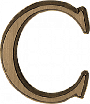 Bronze Romano letter 4 cm