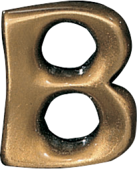 Bronze Mundial letter 4 cm