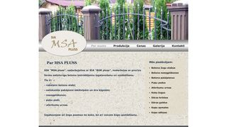 MSA Pluss Mājaslapa