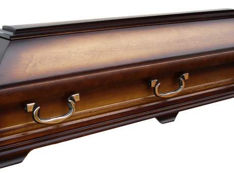 Wooden coffin, casket