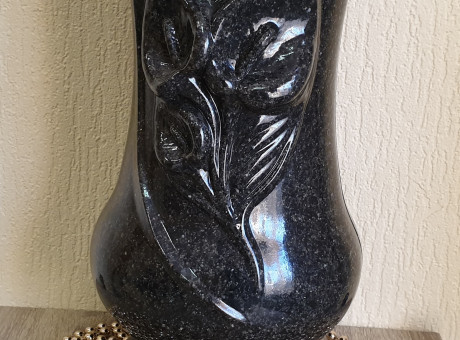 Granite grave vase