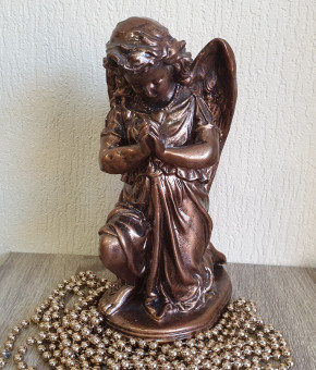 Bronze angel statuette