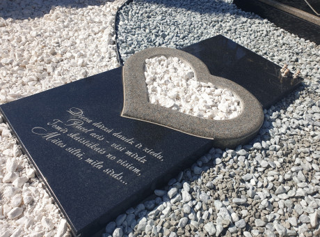 Granite headstone