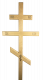Wood cross with ornaments 