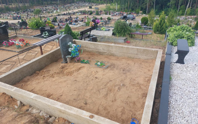 Landscaping and renovation of burial sites