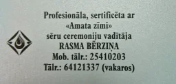 Sēru ceremoniju vadītāja – Rasma Bērziņa