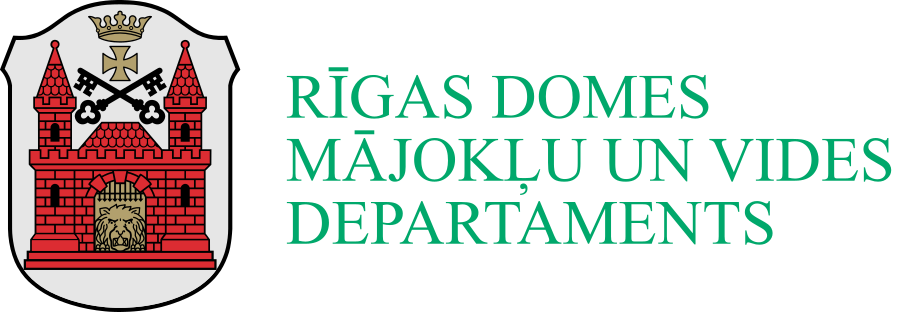 Rīgas domes Mājokļu un vides departamenta Kapsētu pārvalde Logo