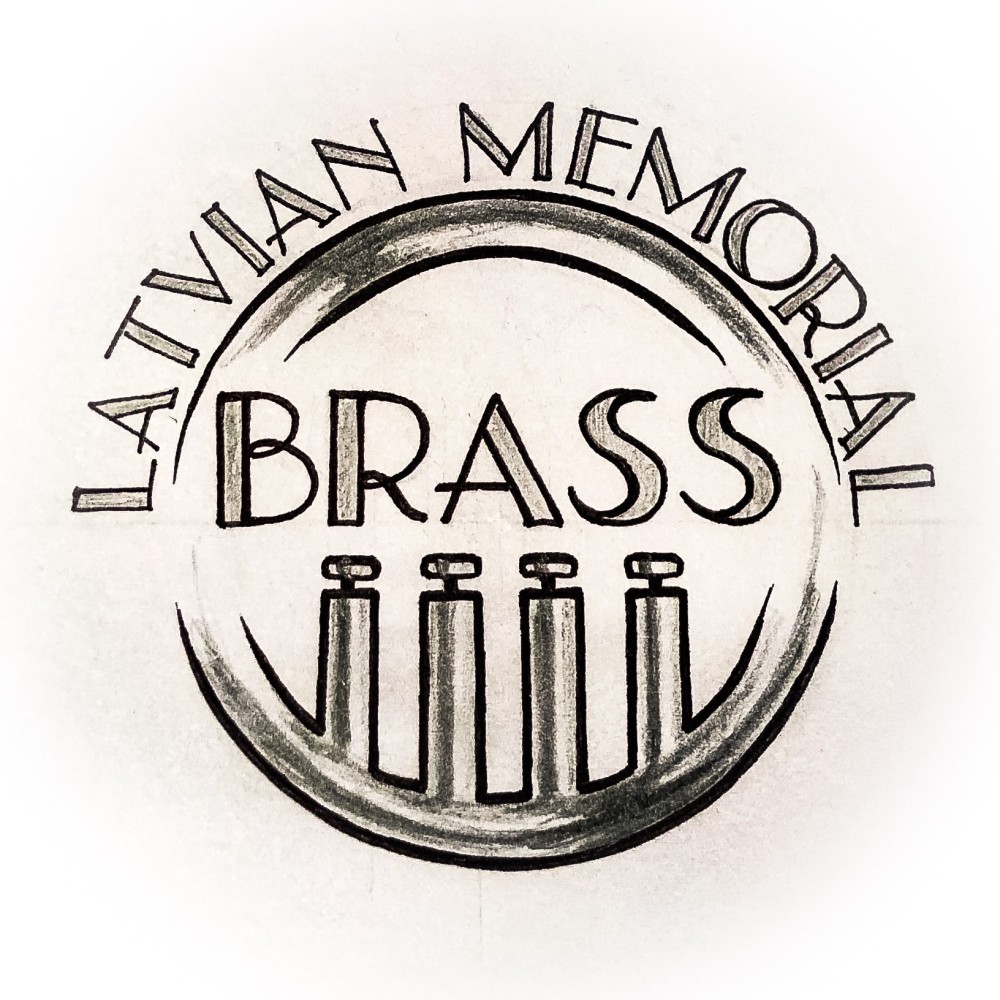 Latvian Memorial Brass Logo