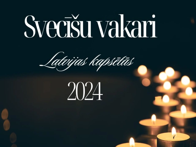 Norises datumi un laiki svecīšu vakariem Latvijas kapsētās 2024. gadā