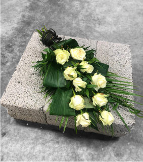 A bouquet of flowers for a funeral