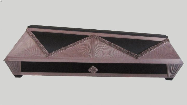Draped coffins