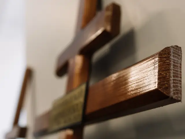 Wooden crosses