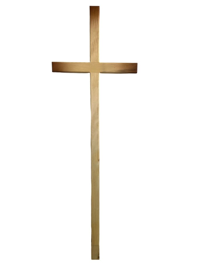 Catholic wooden crosses in Ziepniekkalns