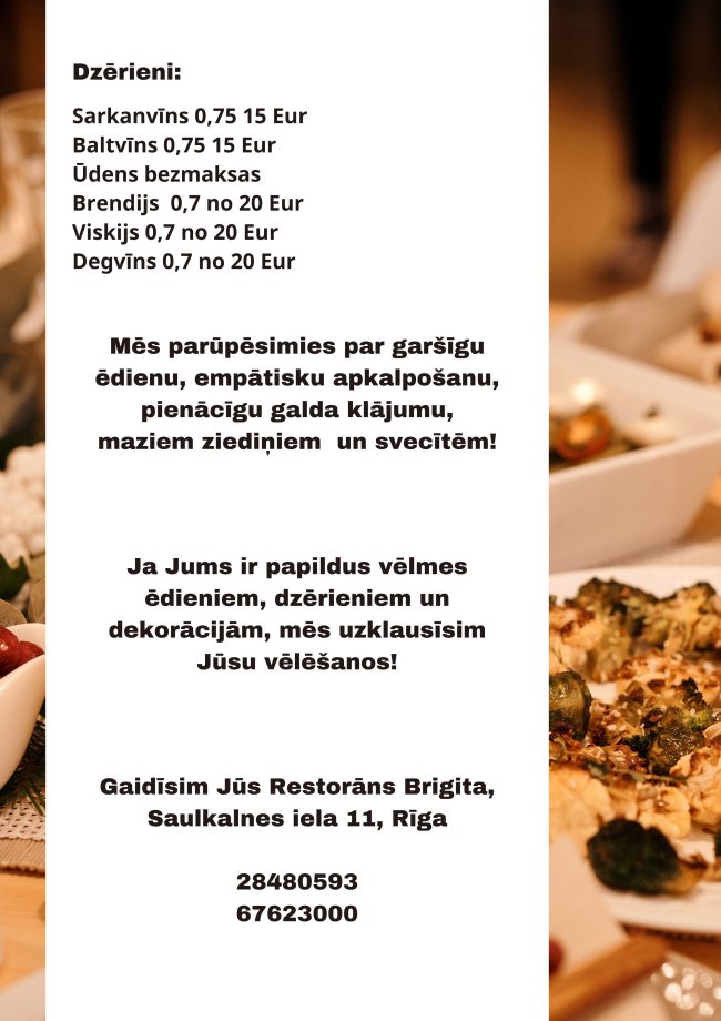 Pamatēdienkarte bēru mielastam