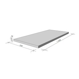Preview image for  Granīta Kapu apmale 1000x500x20