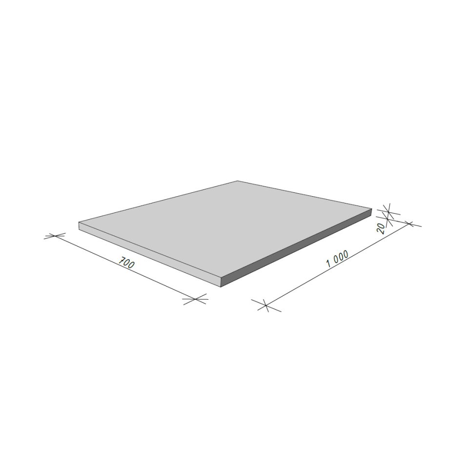 Granīta Kapu apmale 1000x700x20