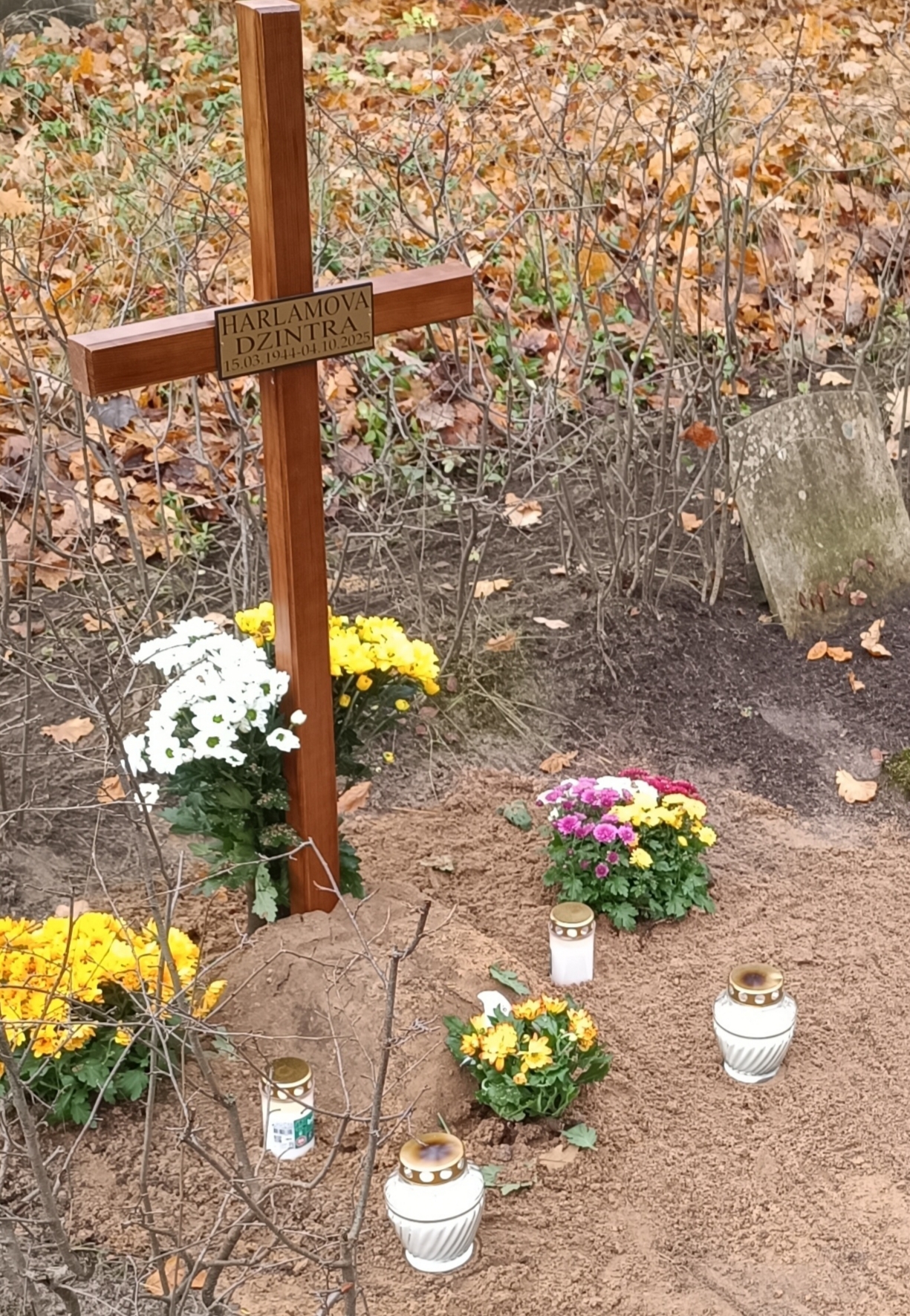 Dzintra Harlāmova Место захоронения