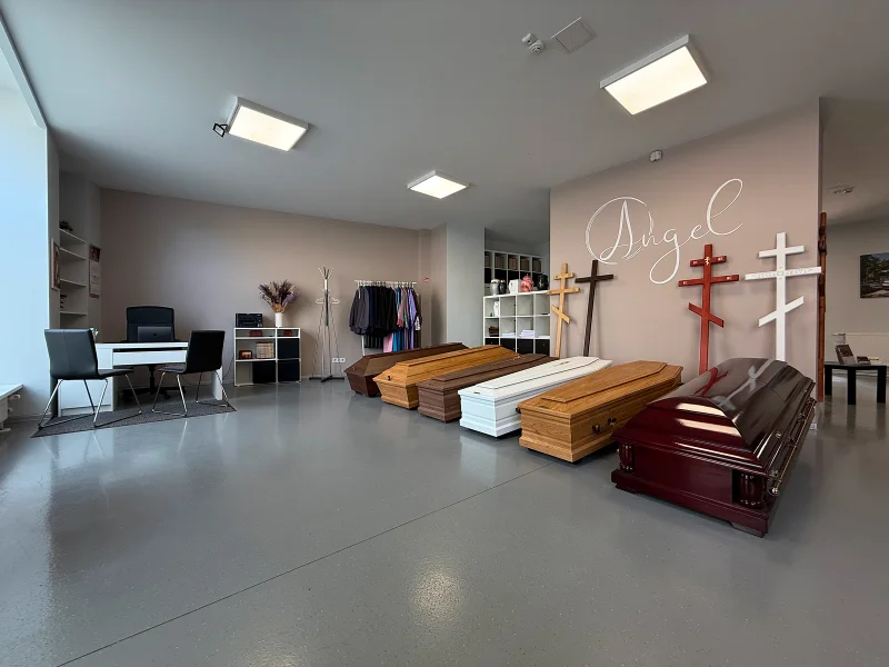 Funeral supplies selection at Latgales street 108