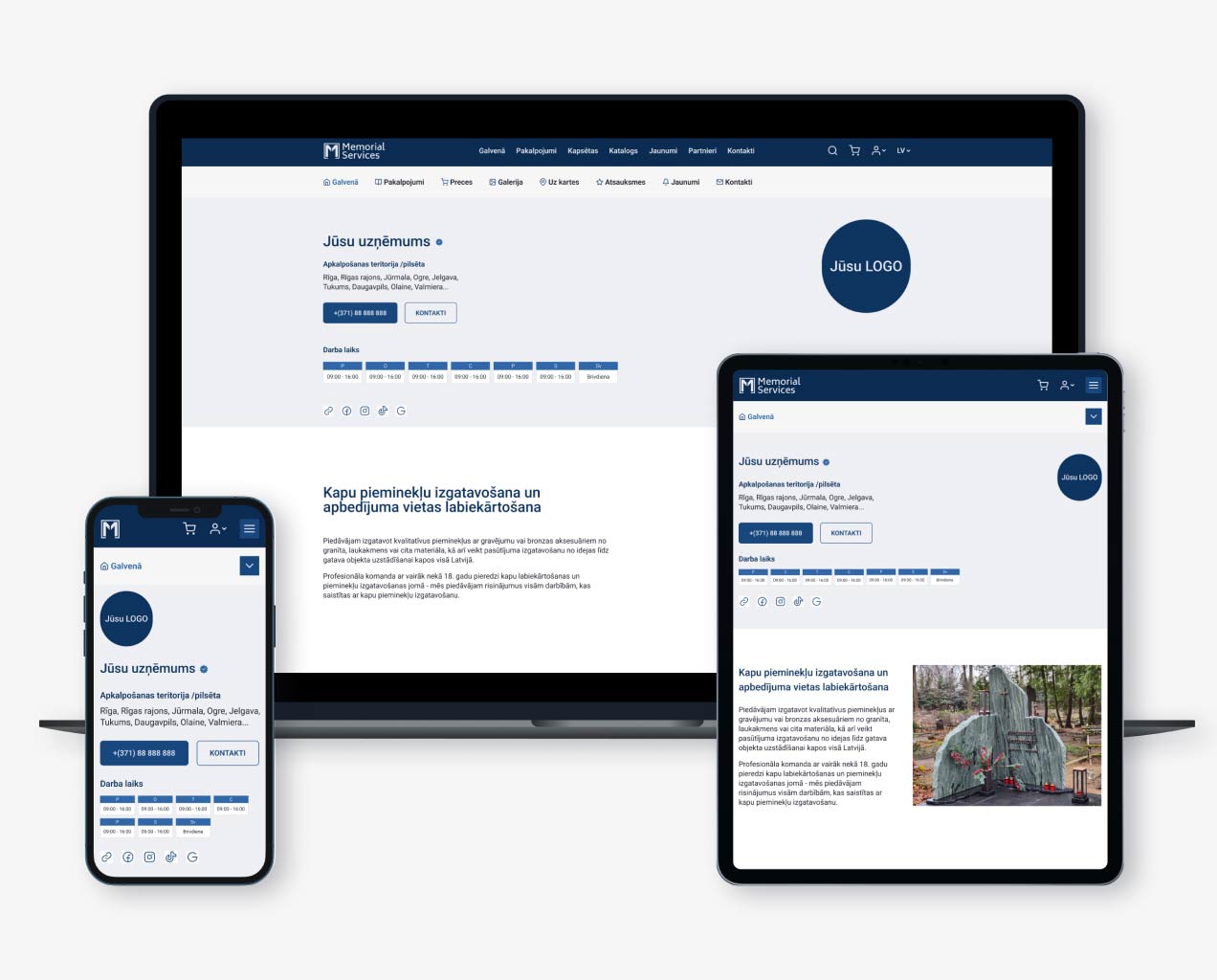 MemorialServices — Ваш партнер в дигитальной среде. Присоединяйтесь к крупнейшему порталу ритуальных услуг в Латвии